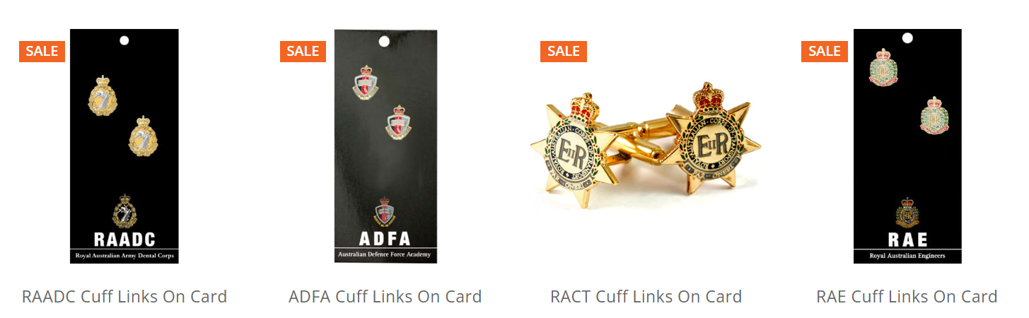 Cuff Links on Card